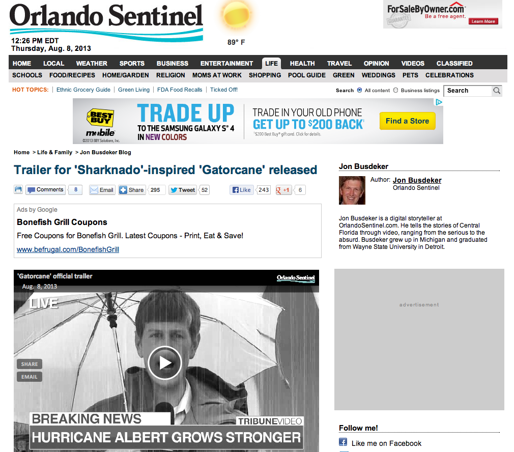 Orlando Sentinel - Gatorcane